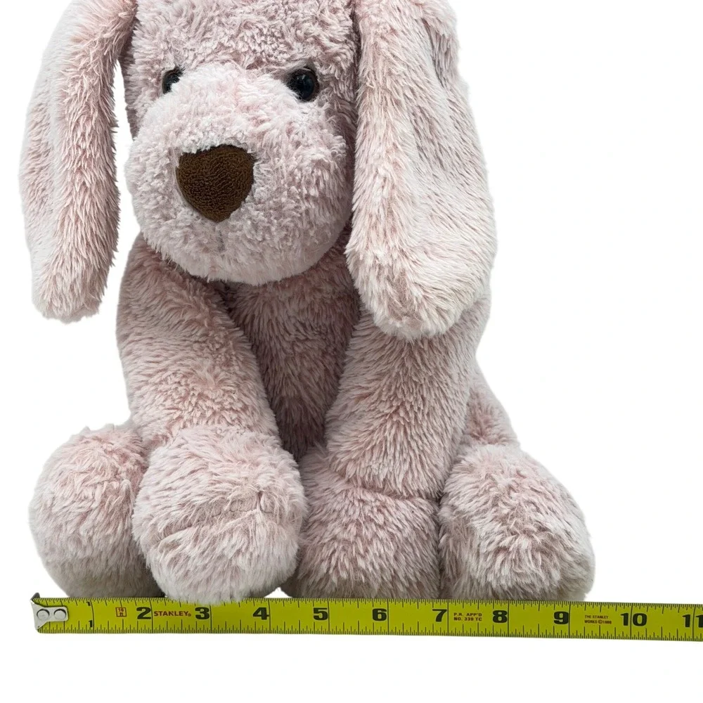 Animal Adventure‎ Pink Puppy Dog Plush Stuffed Animal Floppy Ears 12 inch Seated